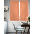 thumbnail image 5 of Sheer Curtain Panels Solid Color Rod Pocket Voile Window Curtains Orange Window Treatments Ligh Filtering Privacy Curtain Drapes for Bedroom Living Room 2 Panel Set 63 Inch Length,, 5 of 9