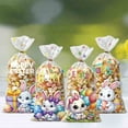 thumbnail image 5 of MXTPOV 50pcs Candy Bags, Cute Bunny Easter Eggs Printed Goodie Bag for Birthday Party Favor, Easter Decorations, Cookie Bags, Gift Bags for Kids, 5 of 5