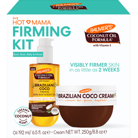 Palmer’s Coconut Oil Formula Hot Mama Skin Firming Kit for Your bum, bust, belly, & more