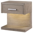 thumbnail image 4 of Kenora 1-Drawer Nightstand Bedside Table Barley Brown, 4 of 7