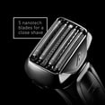 thumbnail image 3 of Panasonic Arc5 - Maquinilla de afeitar eléctrica para hombre, 5 cuchillas inalámbricas con tecnología de sensor de afeitado y comodidad en húmedo/seco, ES-LV65-S, 3 of 5