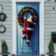 thumbnail image 5 of Decoraciones de Navidad Interior 35 X 71 Pulgadas Marco de Puerta de Navidad - Patrón de Santa Claus - Decoración de Puerta de Navidad - Decoración de Fiesta Del Festival, 5 of 6