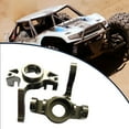 thumbnail image 2 of Baohd 2pieces Aluminum Alloy Steering Hub Carrier For AXIAL 1/10 ROCK RACER 90026 RC Part Upgrade Part Hop-ups AX31001 Silver, 2 of 6