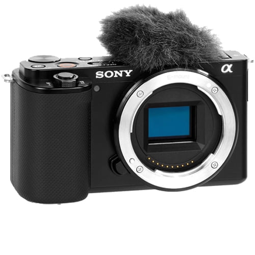 Sony ZV-E10 Mirrorless Camera (Black) + 128GB + Extra Battery+