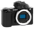 thumbnail image 2 of Sony ZV-E10 Mirrorless Camera (Black) + 128GB + Extra Battery+ Tripod- Accessory Kit (International Version), 2 of 8