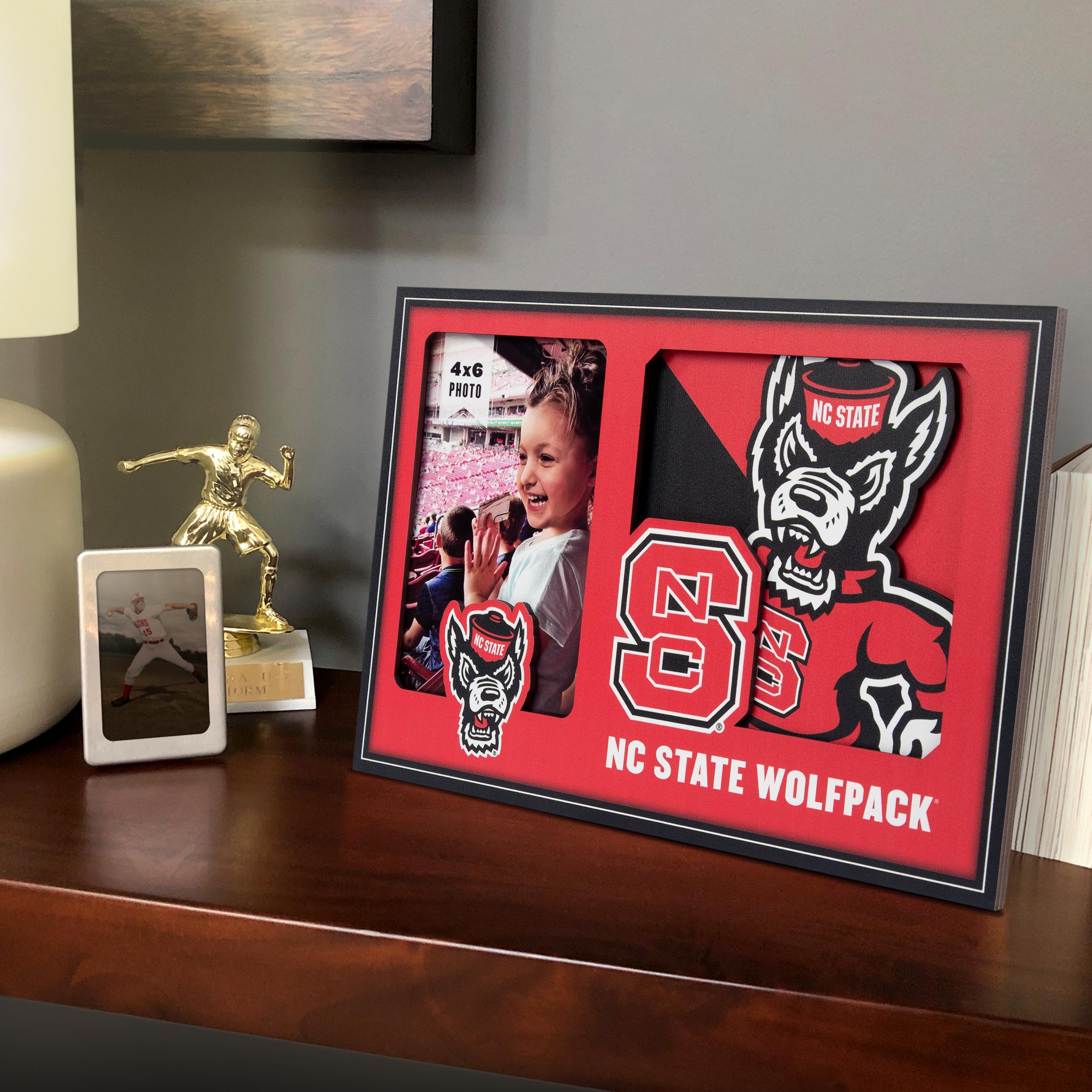 NC State Wolfpack 3D Logo Picture Frame