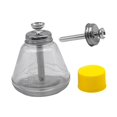 thumbnail image 3 of Dispensador de bomba de presión de 180 ml, botella de vidrio prensable, para uso doméstico, con escalas medidoras, recargable, a prueba de fugas, para, 3 of 7