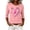 `Pink, variant on Hurxie Breast Cancer Shirt Women Breast Cancer Awareness Pink Ribbon T-Shirt Cancer Survivor V-Neck Tops Pink,S