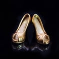 thumbnail image 2 of 1:6 Scale Stilettos Shoes For 12inch Dress Up Accessory Golden, 2 of 8