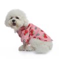thumbnail image 3 of CSChome Dog Shirt Dog Shirt Lapel Collar Soft Comfortable Button Closure Cherry Pattern Summer Pullover Daily Wear, 3 of 7
