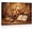 Frame-style, variant on Rustic Bread and Wine Canvas Wall Art Still Life Grapes Wheat and Open Book Poster Vintage Oil Painting Print for Kitchen Dining Room Religious Christian Home Wall