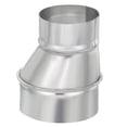 thumbnail image 1 of Unique Bargains Réducteur de Conduit Excentrique 4 Pouces à 3 Pouces, 1Pcs Connecteur de Conduit en Fer Galvanisé Adaptateur de Conduit d'Air Rond, 1 of 5