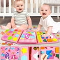 thumbnail image 4 of Busy Board Montessori Toys for 1 2 3 4 Year Old Girl Birthday Gifts,Busy Book Sensory Toys for Toddlers 1-3,Toddler Girl Toys Age 1-2,2-4,Learning Educational Toy Travel Activities, 4 of 6
