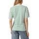thumbnail image 3 of Camisetas de mujer INSPIRE CHIC de rayas, de manga corta, cuello redondo, tops casuales, M Verde, 3 of 6