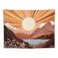 thumbnail image 5 of Shiartex  Boho Sun Mountain Tapestry Vintage 70s Abstract Rainbow Sunset Sunrise Tapestries for Bedroom Retro Art Sunshine Classroom Tapestry Wall Hanging for Living Room Dorm 40x30inch, 5 of 6