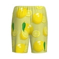 thumbnail image 2 of Lsque Bright Lemons Mens Sleep Pajama Shorts,Short Pajama Pants, Cotton Ultra-Soft Knit-X-Large, 2 of 9