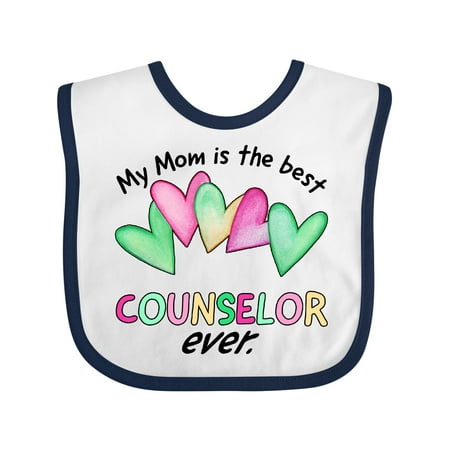 

Inktastic My Mom is the Best Counselor Ever Gift Baby Boy or Baby Girl Bib