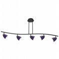thumbnail image 1 of Cal Lighting SL-954-5-DB-BLS Éclairage de Rail - Bleu Cobalt & Bronze Foncé, 1 of 1