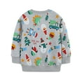thumbnail image 4 of WIBACKER 2-7T Toddler Little Boy's Girl's Christmas French Terry Cotton Crewneck Long Sleeve Sweatshirt Kids Snowman Tops, 4 of 10