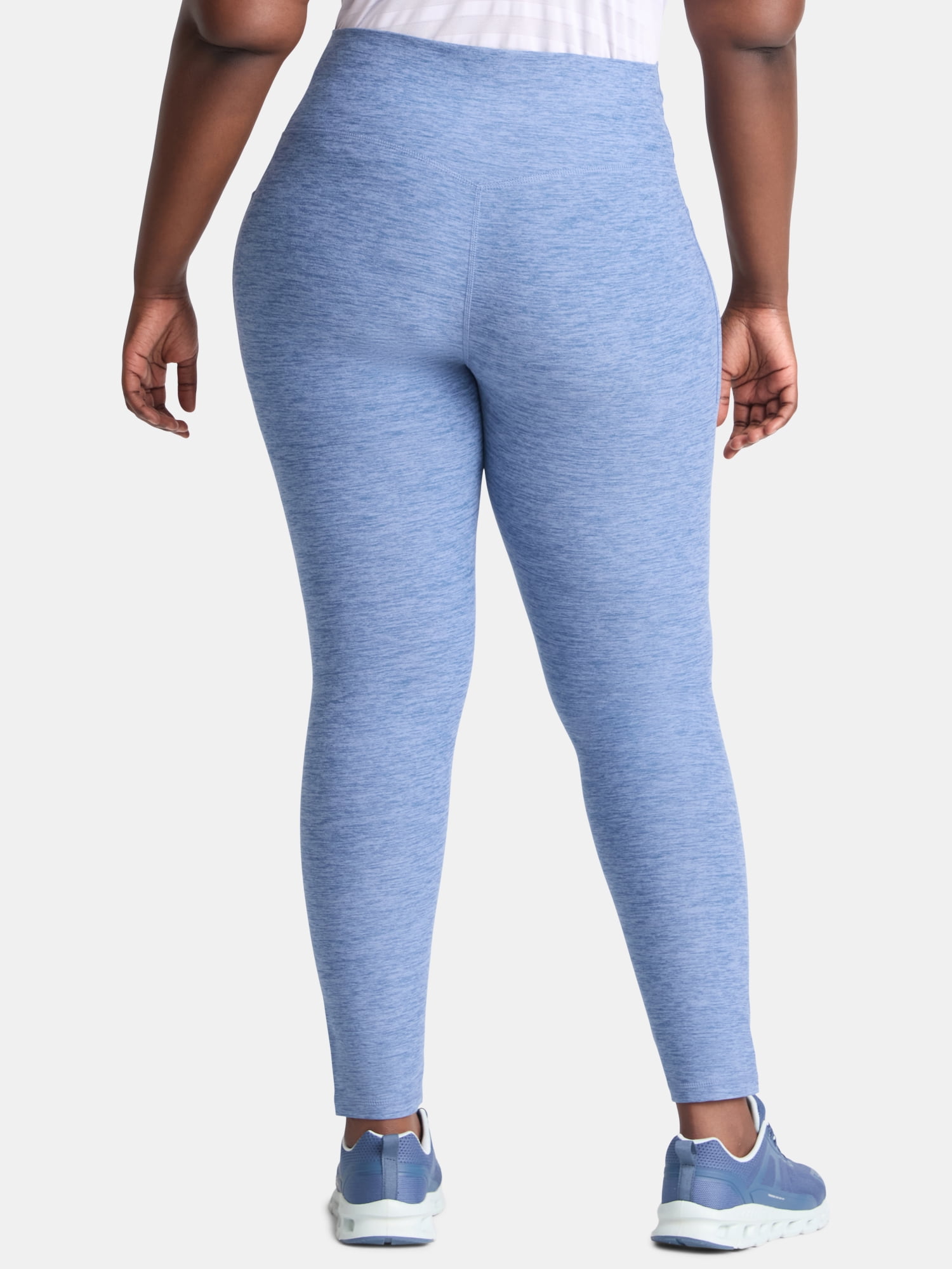 Athletic Works Women's and Women's Plus ButterCore Full Length Leggings with Pockets, Sizes XS-4X