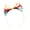 Deep rainbow, variant on Girls Hair Bows Headband Rainbow Ribbon Design Hairband Soft Elastic Nonslip Hair Accessories For Toddler Kids