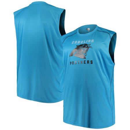 Carolina Tank - Men's Majestic Blue Carolina Panthers Big & Tall Endurance Test Muscle Tank Top