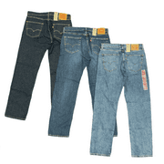 Levis Mens 505 Regular Fit Jeans - Light Wash 32 x 32
