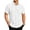 White, variant on GENTS BLISS Short Sleeve Mens Dress Shirts Casual Solid Shirts for Men Regular Oxford Tops with Pocket