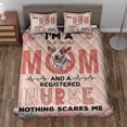thumbnail image 2 of I'm a Bull Terrier Mom and a Registered Nurse Nothing Scares Me Quilt Bedding Set Bully Dog Lovers Gifts Idea 1 Blanket Bed Cover 2 Pillowcases - 00002, 2 of 5