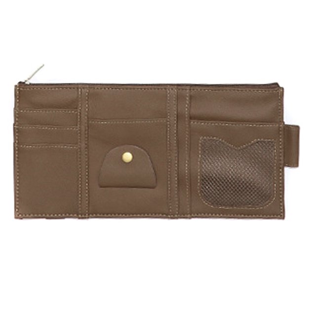CAROOTU Car Sunblinds Organizer Interior Accessories Storage Bag with Zipper Multifunction