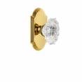 thumbnail image 2 of Grandeur 811253 Arc Solid Brass Rose Passage Door Knob Set - Grey, 2 of 6