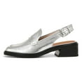 thumbnail image 2 of YDN Women Chic Square Close Toe Slip On Slingback Pumps Chunky Low Heels Loafers Business Dating Dress Shoes Size 8.5 Silver, 2 of 4