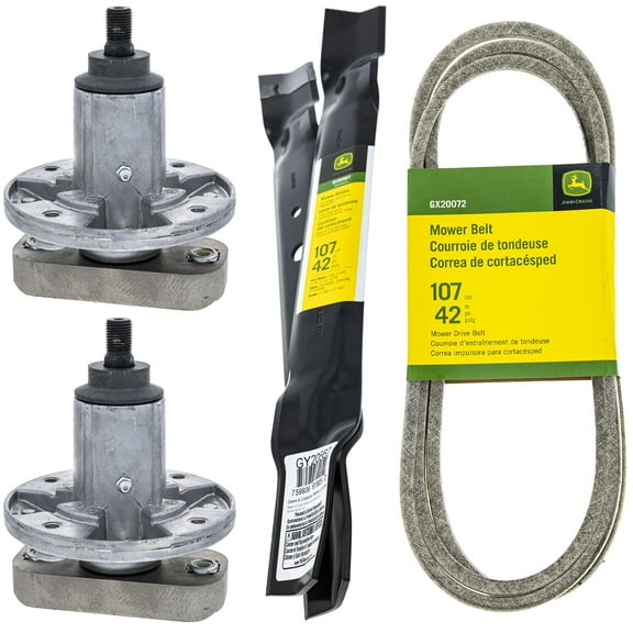 John Deere Belt Spindle Mower Blade Kit GY20785 GY20567 GX20072 L 100 105 110