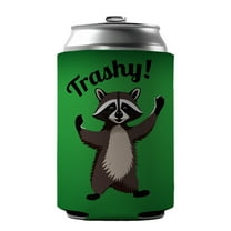 Raccoon Trashy Funny Drink Beer Soda Insulated Sleeve Holder Can Cooler Hugger