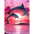 thumbnail image 2 of Cuadros Decorativos Kit de bordado de punto de cruz de pintura de diamante de taladro completo 5D DIY (Dolphin01) Likrtyny  embutido en tela, 2 of 8