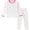 2PCS white small flower, variant on WIBACKER 2-7 Years Toddler and Little Girls' Long Sleeve Pajamas Set Cotton Top and Pants 2 Piece Sleepwear Pjs - Small Flowers