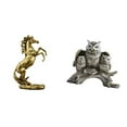 thumbnail image 1 of Estatua del caballo,Estatua de caballo de pie hecha a mano de resina de cafetería,Escultura de caballo de pie,estatua decorativa,Figuras de búho,Figuras de búho,animales, 1 of 8