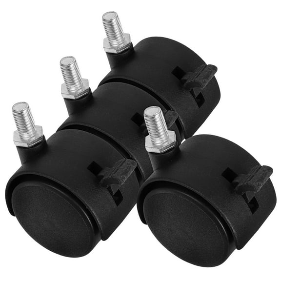 4 Pcs Shopping Cart with Wheels Swivel Rod Casters Child