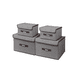 thumbnail image 1 of Cajas Organizadoras 4 Units De Tela Plegable C/ Tap Topon Belug Gris, 1 of 4