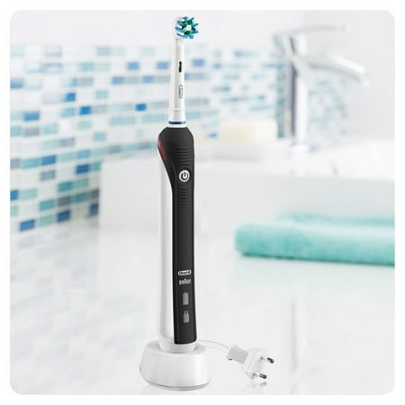 Oral B Pro 2500 Crossaction Electric Toothbrush With Case Black European Version Imported From United Kingdom By Botiga Sold As A 2 Pack Shipped Directly From The United Kingdom Walmart Canada