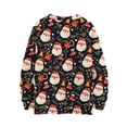 thumbnail image 3 of WTOBBY Women's Casual Long Sleeve Woolen Christmas Sweatshirt, Holiday Print Pullover with Cute Design, Cozy Fall and Winter Top for Vacation and Parties,Black L, 3 of 3