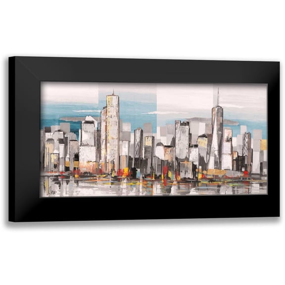 Florio, Luigi 14x9 Black Modern Framed Museum Art Print Titled - Metropolis II