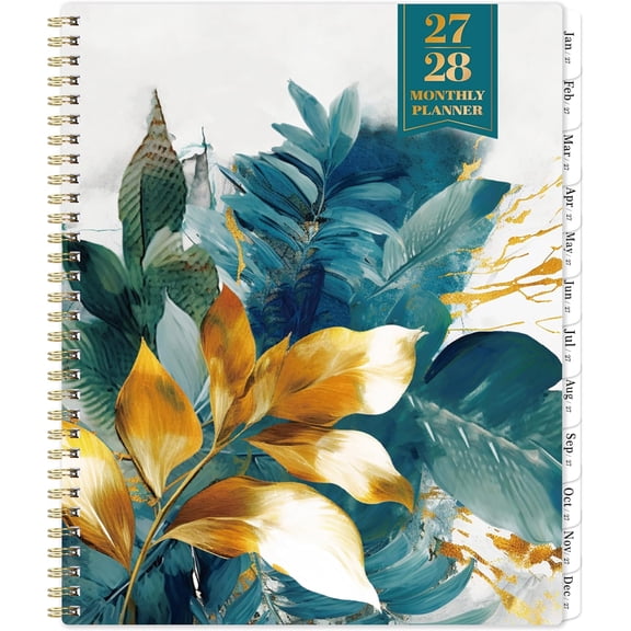 2027-2028 Monthly Planner/Calendar - Jan 2027 - Dec 2028, 2 Year Planner 2027-2028, 9'' x 11'', 24 Monthly Planner, 2027 Planner with Tabs, Thick Paper, Inner Pocket, Spiral Binding, Holidays, Notes