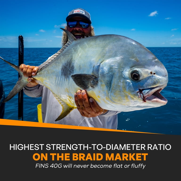 45 lb braided fishing line Optic Orange 8X- No Fade round composite line structure that can fool the hand and eye Bravvo Stinger 8x Braided Line