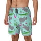 thumbnail image 1 of Fotbe Hippo With Flamingos And Crocodiles Traje de Baño para Hombre – Shorts de Natación de Secado Rápido con Forro y Bolsillos-3X-Large, 1 of 6