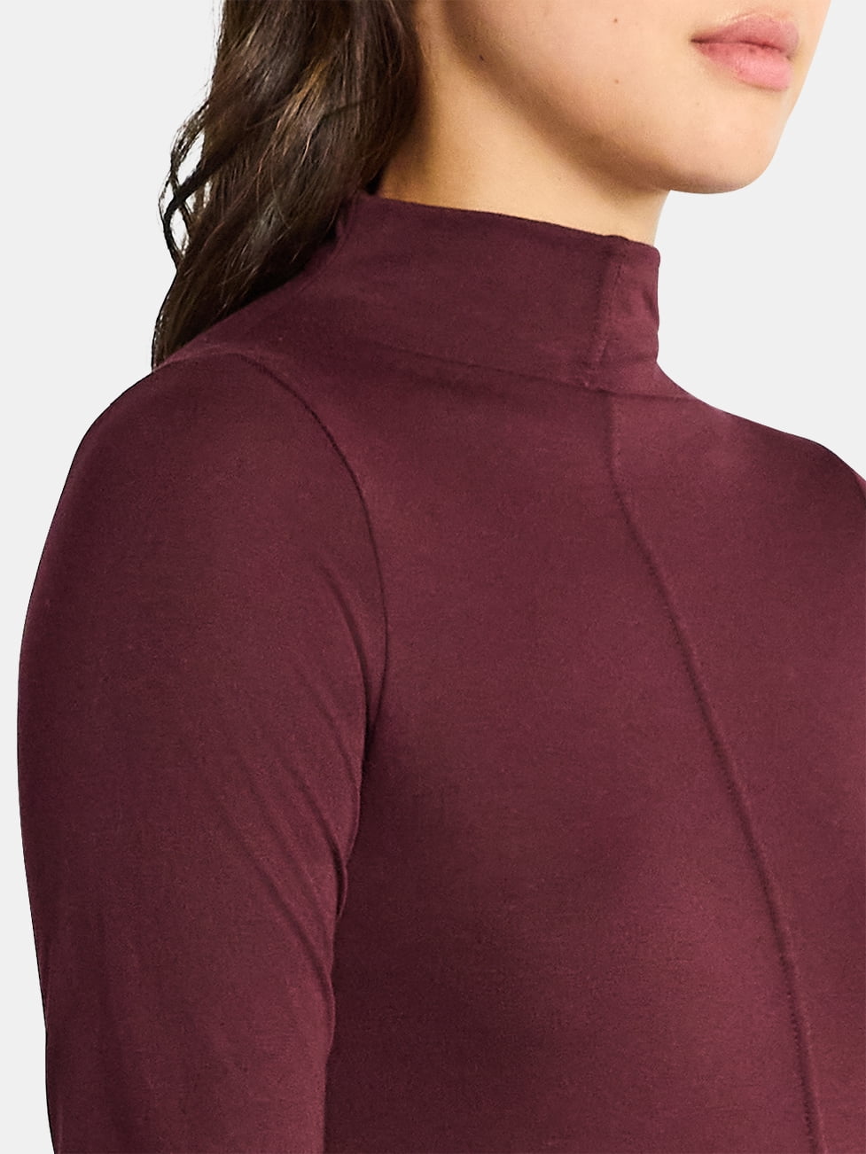Time and Tru Women's Tissue Like Turtleneck Top, Sizes XS-XXXL