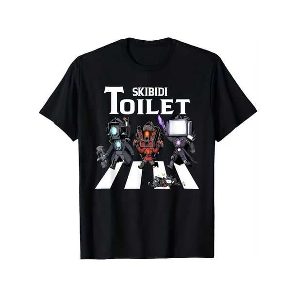 Proyecto de costura de camisetas para fotógrafo de baño, camarógrafo de televisión y técnico de sonido de Skibidi, camiseta de estilo callejero, suave, transpirable y casual para todas las estacione