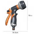 thumbnail image 2 of 8 Pattern Multi Function Garden Hose Pipe Water Nozzle Spray Gun Comfort Handle, 2 of 5