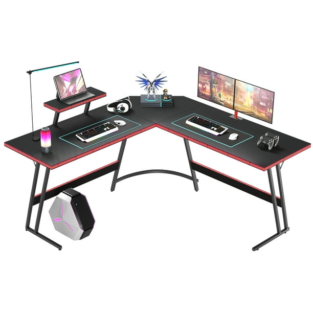 Homall LShaped Gaming Desk 58 Inches Corner PC Computer Desk Office