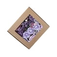 thumbnail image 1 of Set de flores artificiales en caja combinada, decoración romántica para mesa y sillas. rosa púrpura, 1 of 7